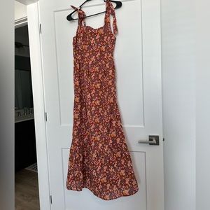 Floral maxi summer dress